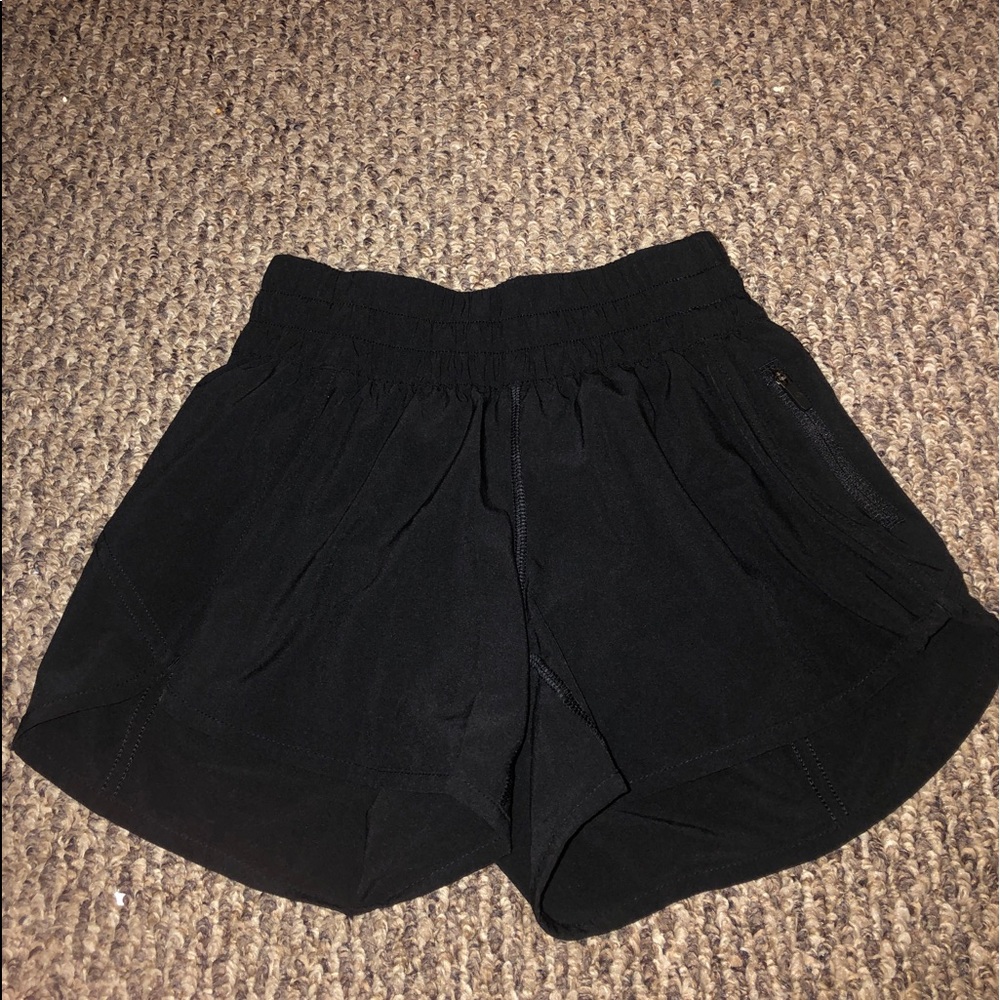 Black Lululemon tracker shorts